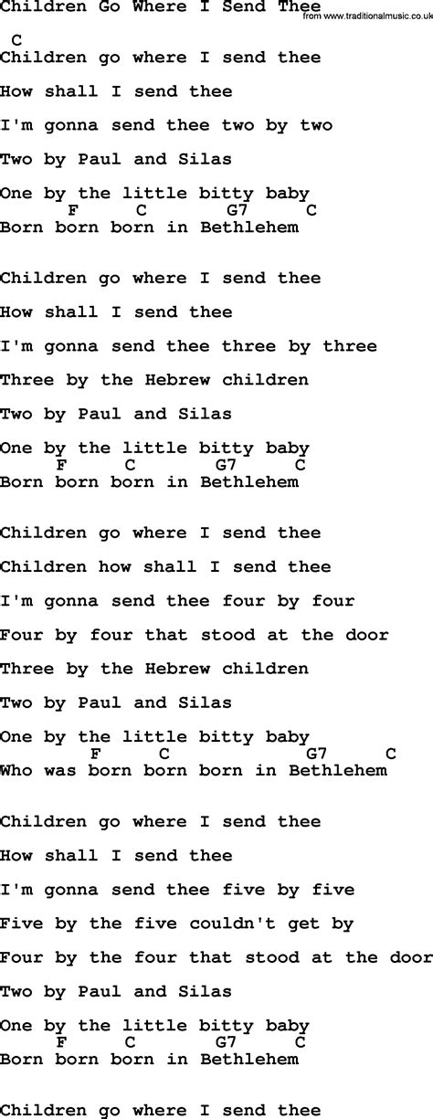 go where i send thee lyrics and meaning|johnny cash go little children.